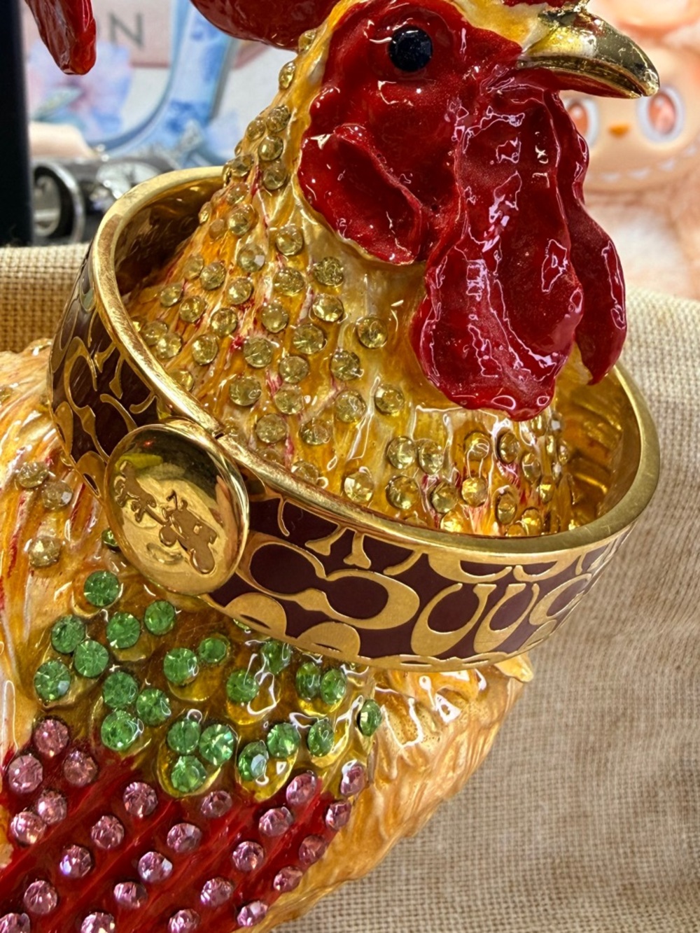 Coach Legacy Signature C Hinged Bangle Bracelet